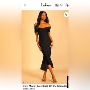 Lulus how much I care black dress